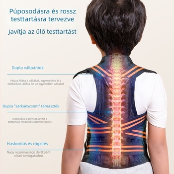 Tinédzser tartáskorrekciós öv – hátsó támasztás és helyes ülő-pozíció írás közben