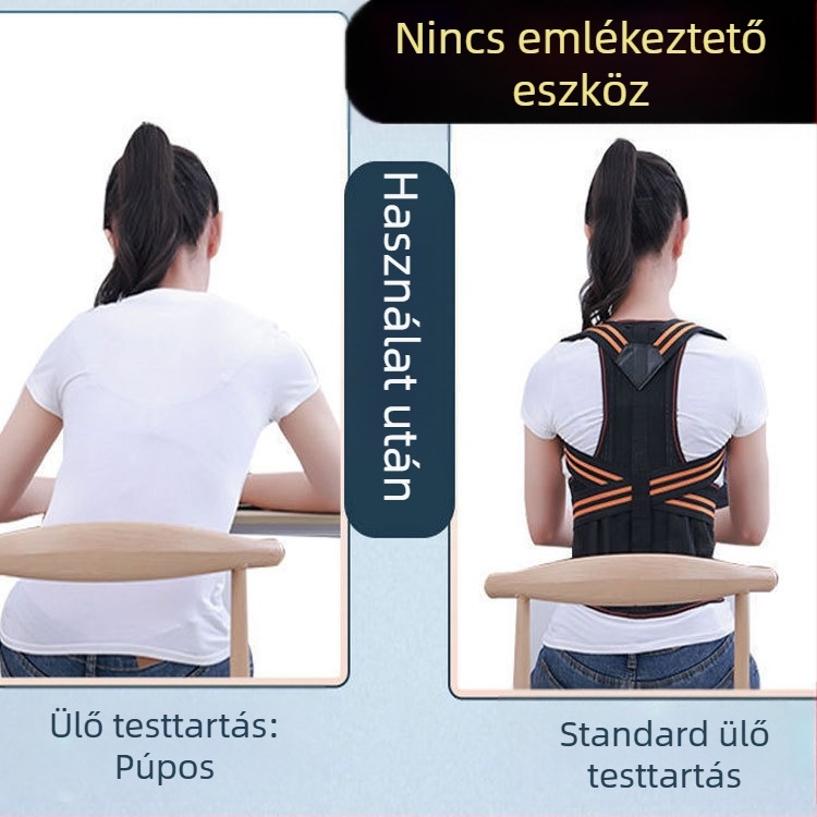 Tinédzser tartáskorrekciós öv – hátsó támasztás és helyes ülő-pozíció írás közben