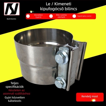 Rozsdamentes acél módosított kipufogócső univerzális csőbilincs