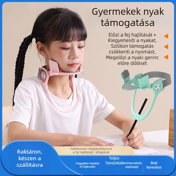 Connishen Fejlesztett gyermek nyaki gallér a testtartás javítására – ABS+PC, nyaki támasz, modell H304, 6 hónap garancia