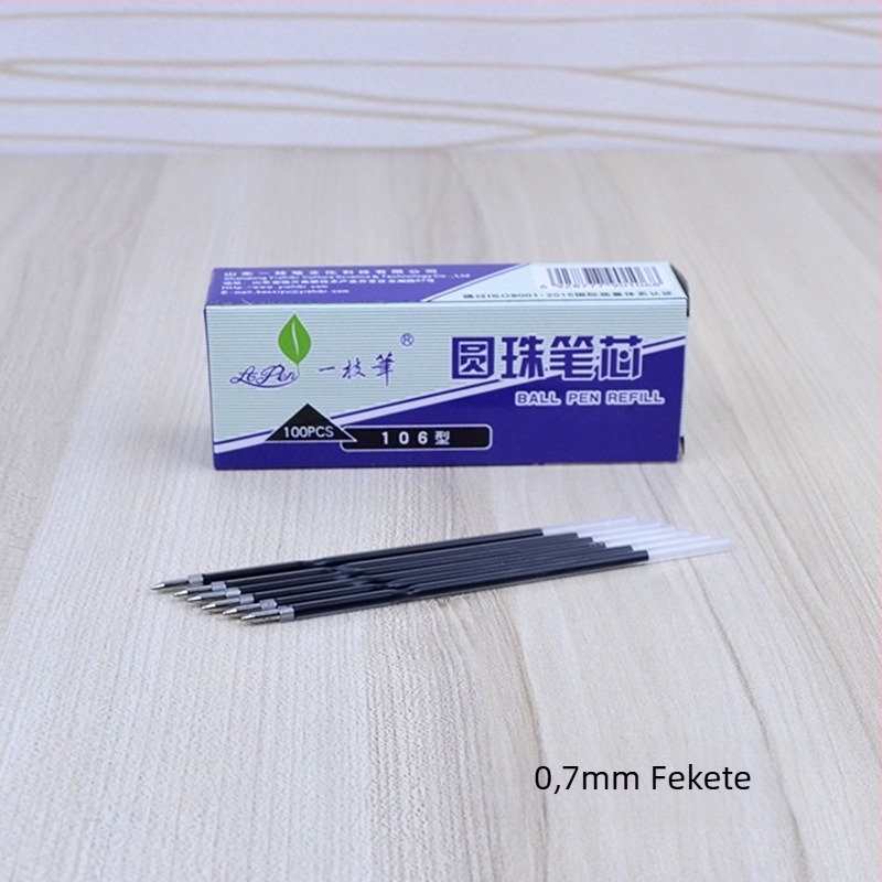 Golyóstoll-refill, 106-os modell, 0,7 mm, műanyag, íráshoz