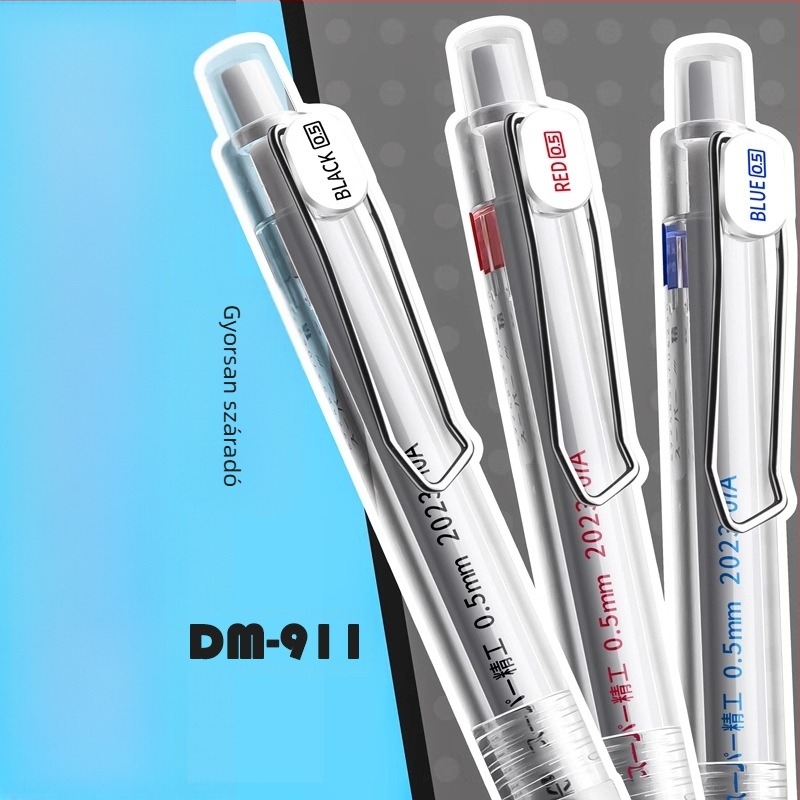 Dongmi DM911 Precision golyóstoll, műanyag test, törölhetetlen tinta, hegy anyaga: egyéb anyagok