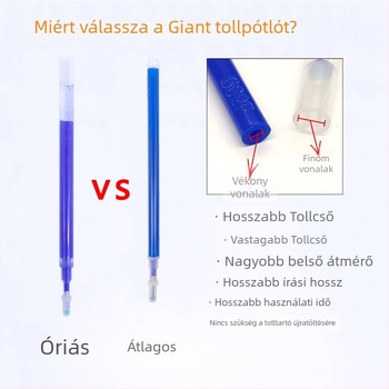Magas hőmérsékletű eltűnő toll szövetekhez és bőrhöz – utántöltő, 1.0 mm, Modell S, Műanyag