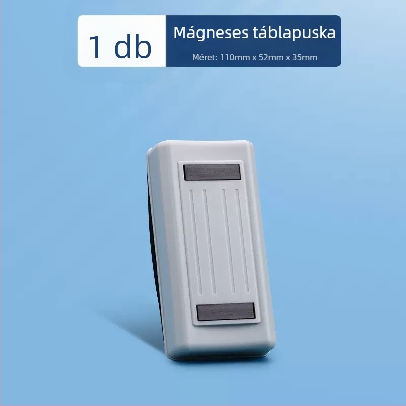 Falihoz szerelhető szívó típusú mágneses tolltartó – fehér táblához és fekete táblához, PVC, négyszögletes, nagy kapacitású