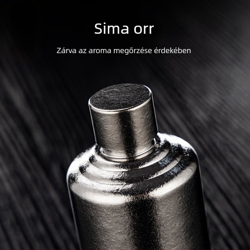 Rongshantang tiszta titán kültéri hordozható borosüveg - modern minimalista stílus, üres üveg, logónyomás elérhető