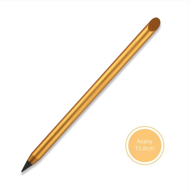 Logóval testreszabható fém ceruza, tinta nélkül, hegyezés nélkül, fém burkolat, tömeg 20 g