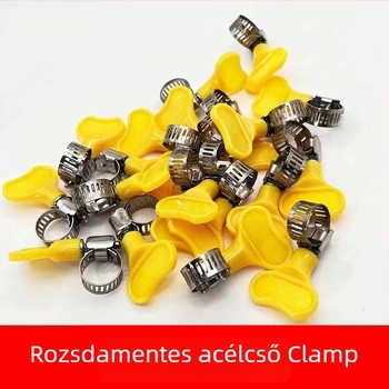 Acélcső-szorító csavaros szorítóval; névleges átmérők 10–16 mm, 13–19 mm, 16–25 mm; rögzítő átmérő 25 mm; alkalmazás: Egyéb