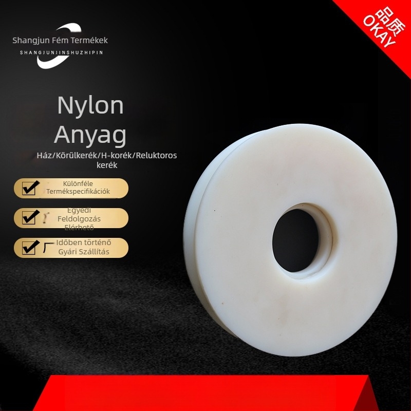 Nylon görgő daruhoz — Mozgó görgő V-, U- és H-alakú sínkerekekkel, testreszabható