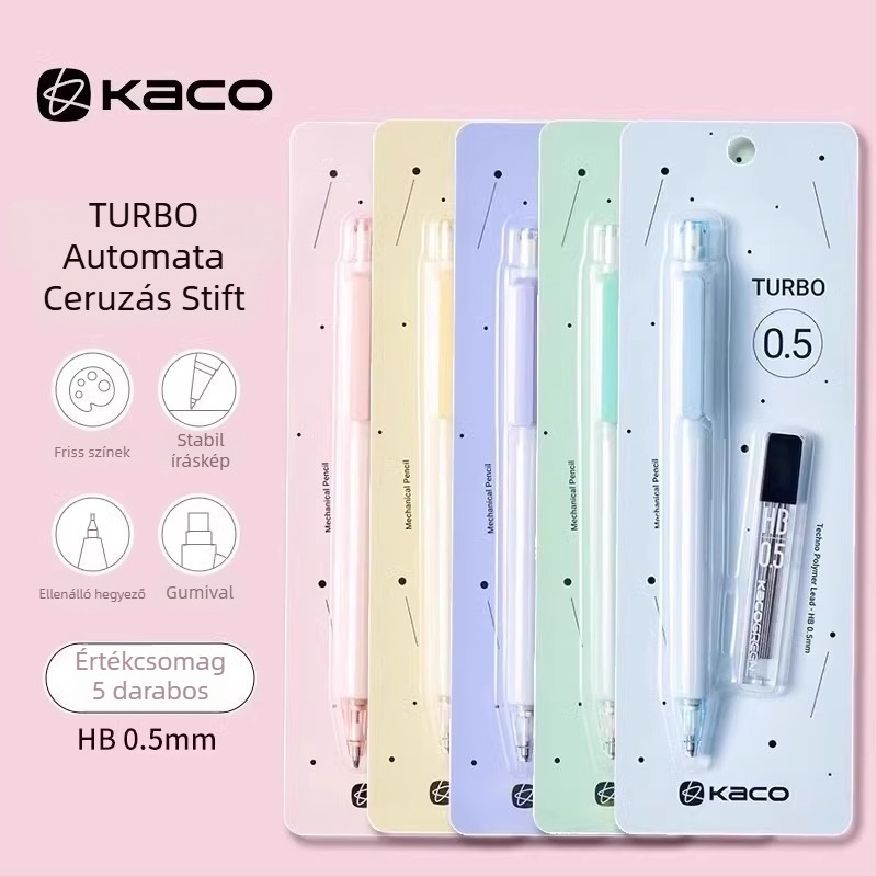 KACO mechanikus ceruza Duplo modell, műanyag test, 12 darab készlet