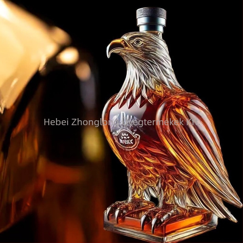 Whiskey dekantáló Corvette C8, üveg, fényes luxus retro stílus, egyedi csomagolás