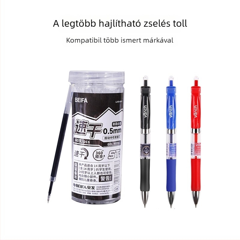 Bucket ST tolltöltő, 0,5 mm ST heggyel, műanyag töltőelem semleges tollhoz