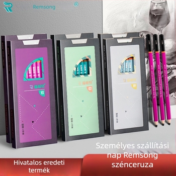 Ruimengte puha faszén ceruza rajzáshoz — papírtokos készlet, tartalmaz puha faszén ceruzát, karikatúra ceruzát, fa ceruzát, többfejű ceruzát és építőelem ceruzát