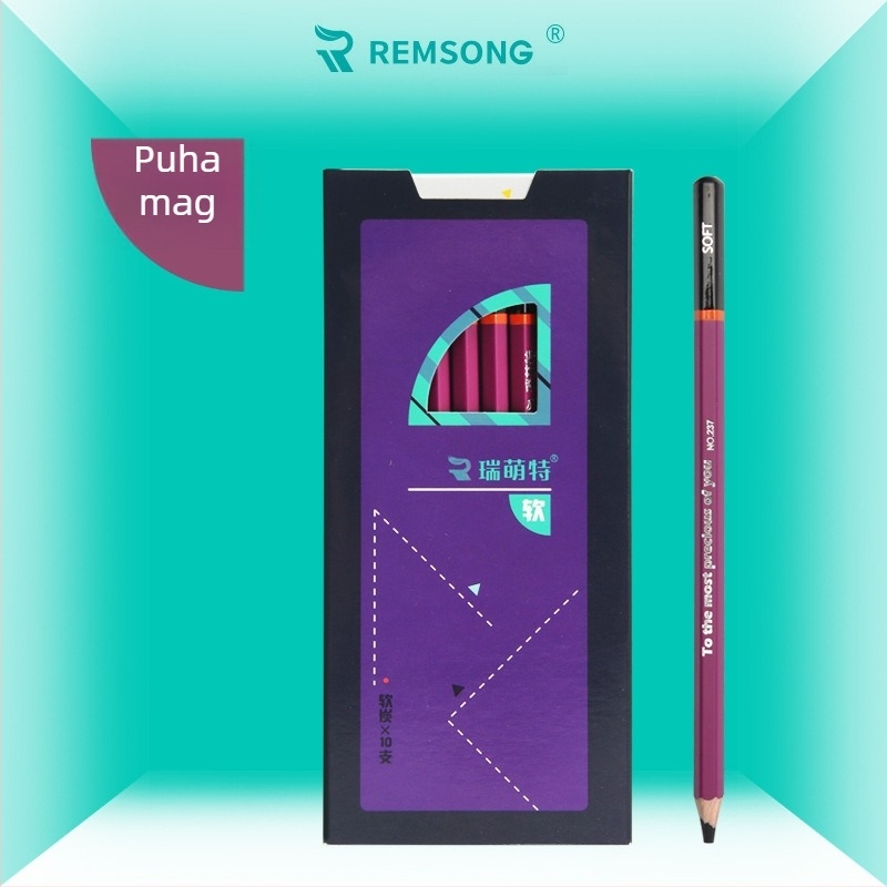 Ruimengte puha faszén ceruza rajzáshoz — papírtokos készlet, tartalmaz puha faszén ceruzát, karikatúra ceruzát, fa ceruzát, többfejű ceruzát és építőelem ceruzát