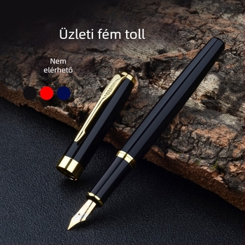 Fém töltőtoll irídium hegggel, modell G389, ajándékdíszdobozos készlet gravírozott névvel és logóval, testre szabható