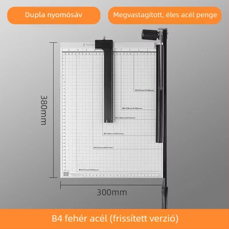 Kézi mini papírvágó A4/A5, fotók és névjegykártyák vágásához