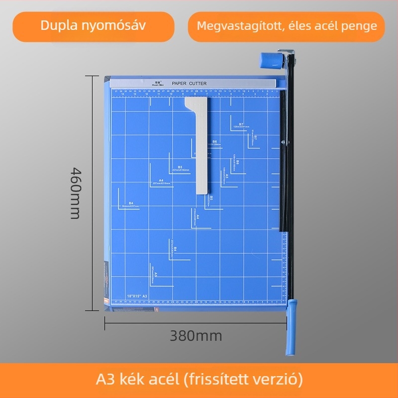 Kézi mini papírvágó A4/A5, fotók és névjegykártyák vágásához