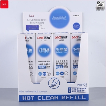 Lexuan 0,5 mm-es törölhető gél toll refil – Kristálykék tinta