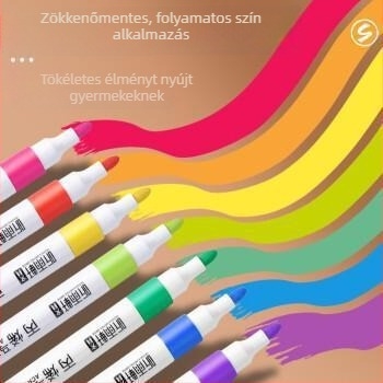 Listen Yuxuan 208 Akril marker, egyfejű akvarell tollal – készlet művészeti tanulóknak és gyerekeknek