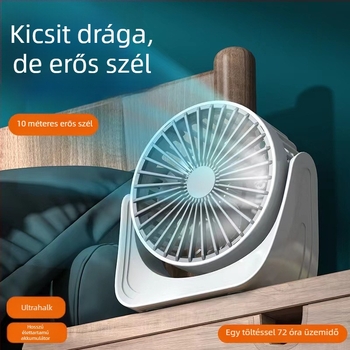 Asztali kompakt USB-s ventillátor, ultra-csendes, iroda, kollégium vagy otthon