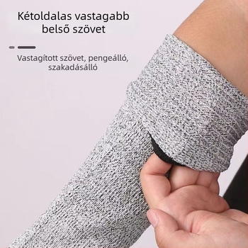 HPPE 5-ös szintű vágásálló karvédő hüvely, ipari használatra (gyárak, üvegipari üzemek, vágótelepek)