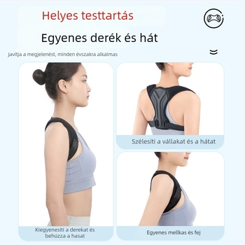 Felnőtteknek szóló testtartás-korrektor öv, férfiak és nők számára, scoliosis elleni korrekció és vállak igazítása