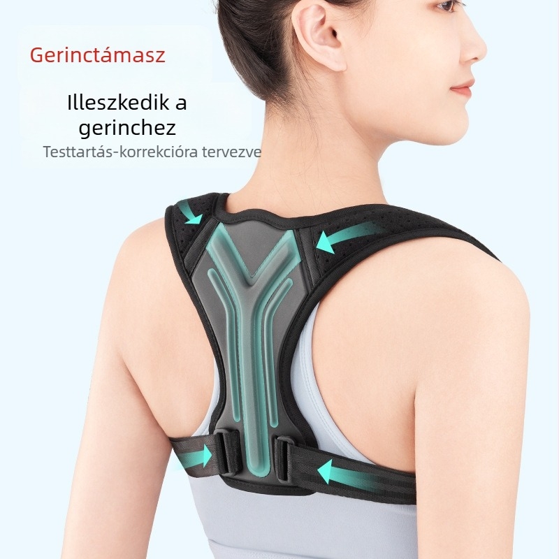Felnőtteknek szóló testtartás-korrektor öv, férfiak és nők számára, scoliosis elleni korrekció és vállak igazítása