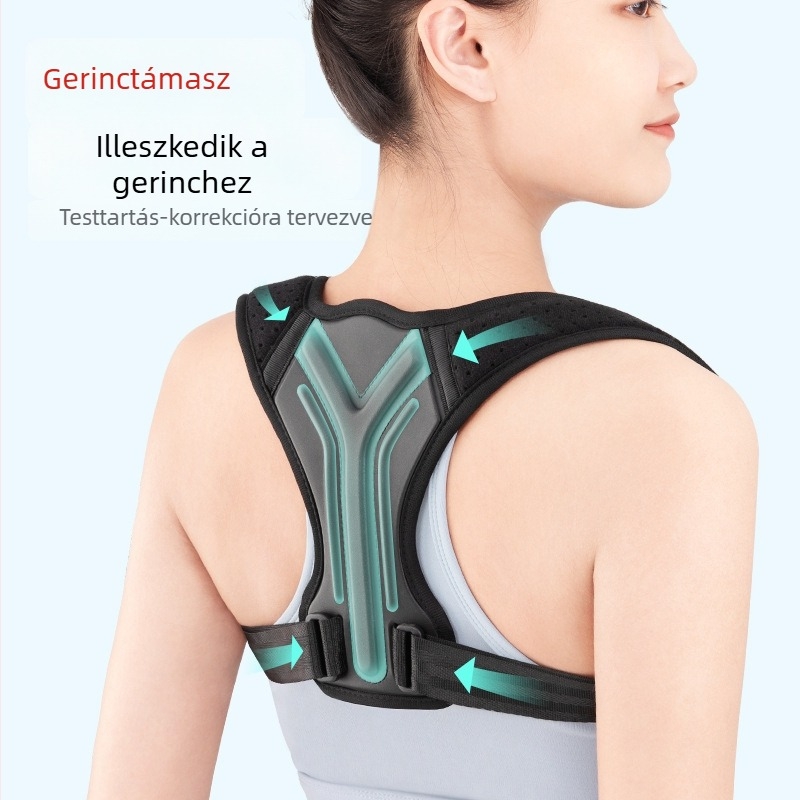 Felnőtteknek szóló testtartás-korrektor öv, férfiak és nők számára, scoliosis elleni korrekció és vállak igazítása