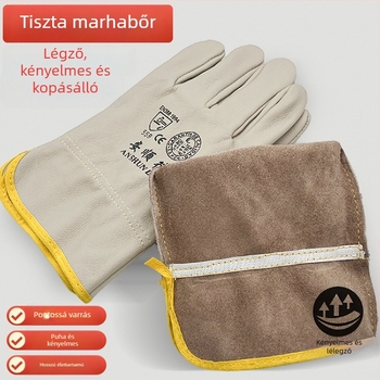 Tehénbőr hegesztő kesztyűk, Márka: Other; Használat: Other; Anyag: Tehénbőr