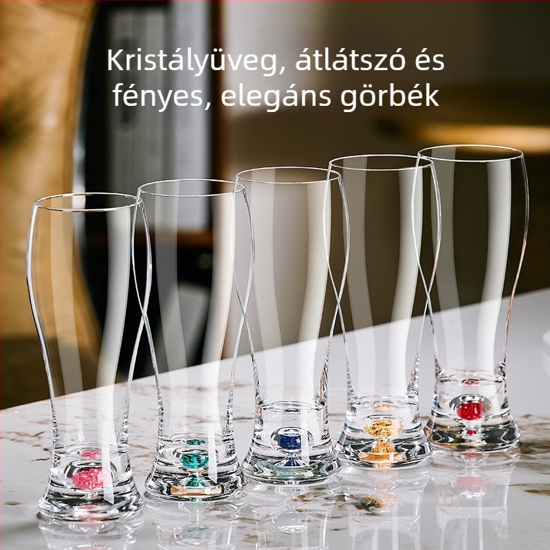 Sörös pohár kereskedelmi használatra, vastagított kivitel, nagy kapacitású üveg, forgó pohártartó