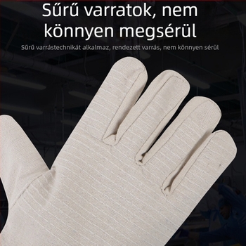 Luxin vászon hegesztő kesztyűk, 24 szálas vászon, megvastagodott anyag, kopásálló, ipari felhasználásra (Márka Luxin; Funkció: Munkavédelmi védelem; Használati terület: Ipar; Súly: 90)