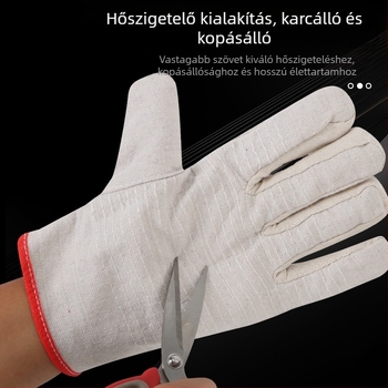 Luxin vászon hegesztő kesztyűk, 24 szálas vászon, megvastagodott anyag, kopásálló, ipari felhasználásra (Márka Luxin; Funkció: Munkavédelmi védelem; Használati terület: Ipar; Súly: 90)
