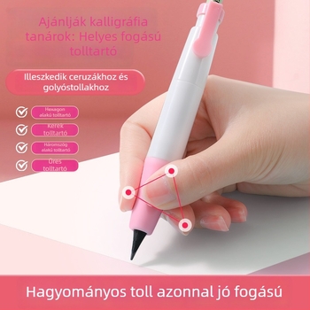 Kezdőknek tolltartó — ceruza fogás és tartás korrigáló, műanyag, 1 db, általános iskola növendékei számára