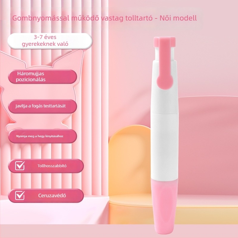 Kezdőknek tolltartó — ceruza fogás és tartás korrigáló, műanyag, 1 db, általános iskola növendékei számára