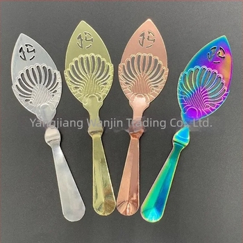 Absint kanál 304 rozsdamentes acélból, üreges kialakítás, cukorszsitáló és hálós szűrő – bár eszköz