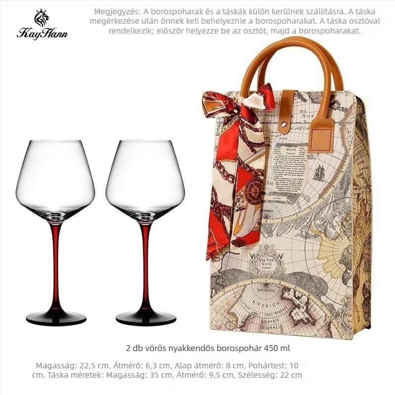 Ólommentes kristály borospohár, Új kínai stílus, uniszex dizájn, kapacitás 1–100 ml