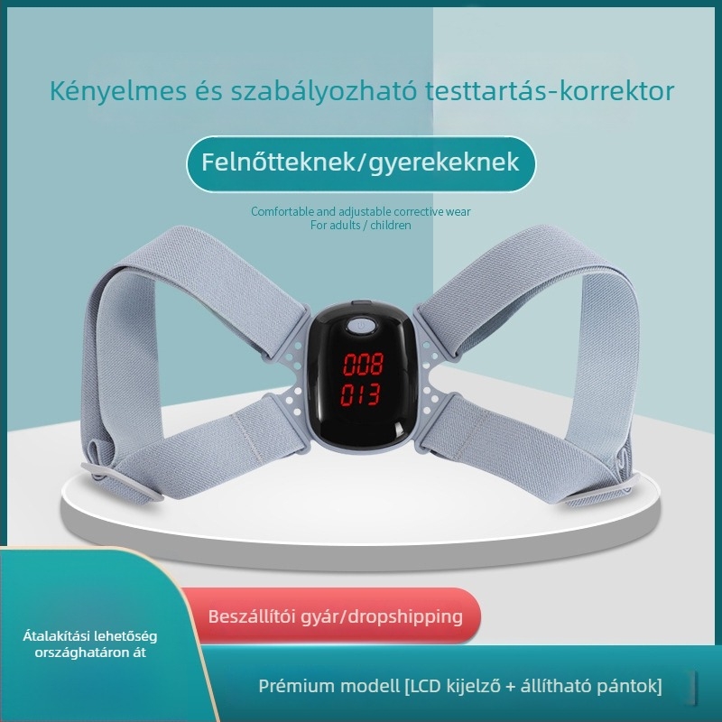 Testtartás-korrekciós pánt KL-5930, intelligens vibrációs funkció, kifózis elleni, légáteresztő, 2020