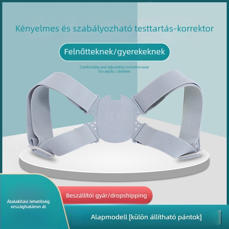 Testtartás-korrekciós pánt KL-5930, intelligens vibrációs funkció, kifózis elleni, légáteresztő, 2020