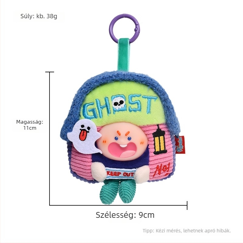 Kepelon plüss kutya figura - PP gyapot töltet, uniszex, 15–35 éveseknek