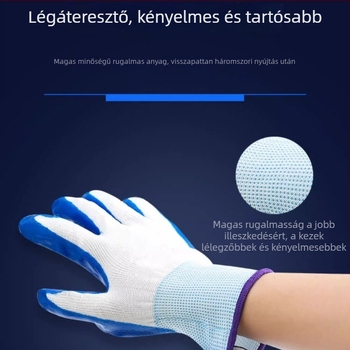 Shouli Munkavédelmi kesztyűk – nitril-latex, csúszásmentes, kopásálló, ipari védelem, általános használat