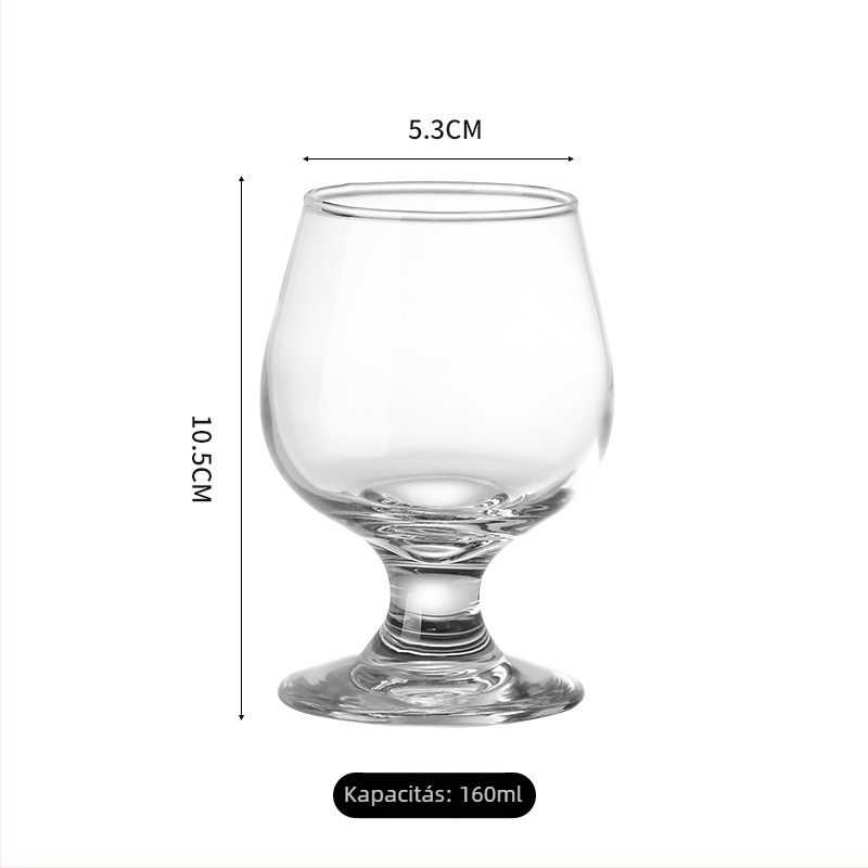 Üvegből készült boros pohár, kapacitás 101-200 ml, egyszerű stílus