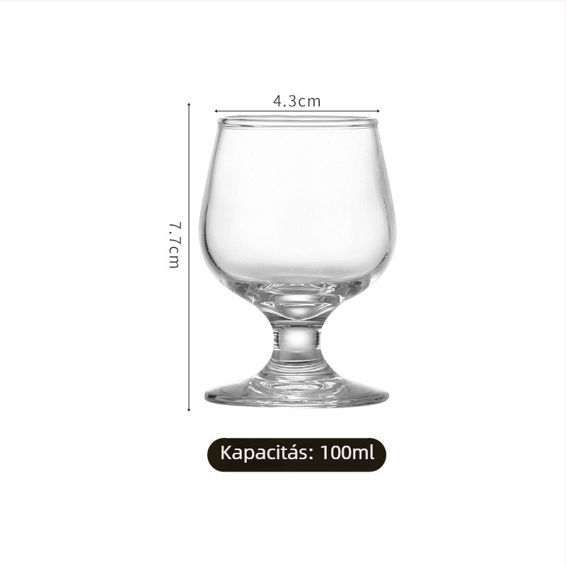 Üvegből készült boros pohár, kapacitás 101-200 ml, egyszerű stílus