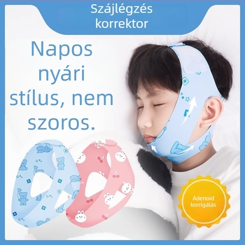 Gyermekek szájlégzés-korrigálója – megakadályozza a szájnyitást, arckorrekciós öv, nyitás/zárás szájplasztír (Model 20240611; 2024 nyár; Márka: Other; Tanúsítvány: Other)