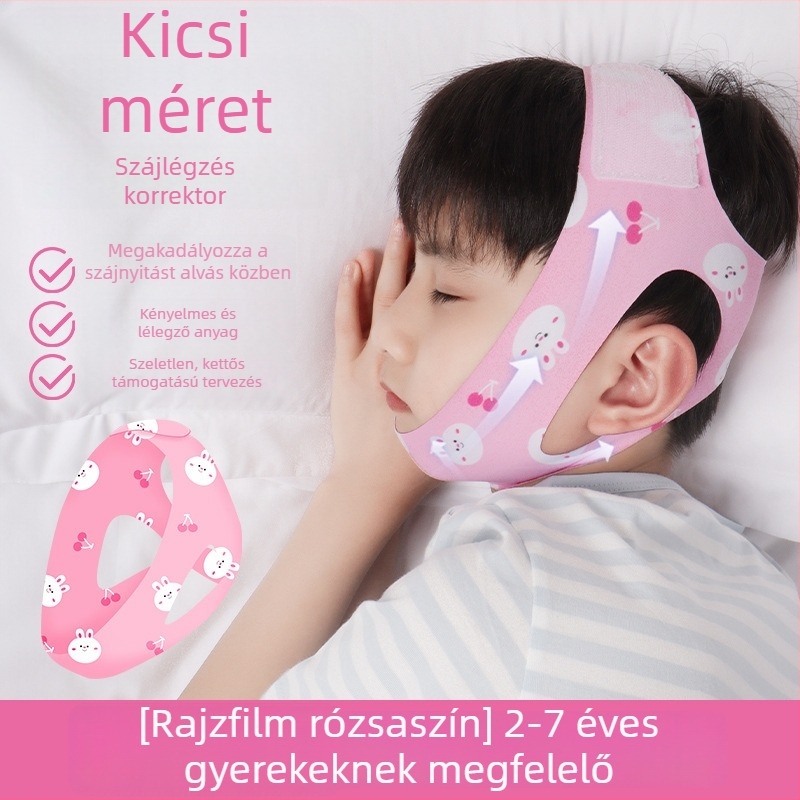 Gyermekek szájlégzés-korrigálója – megakadályozza a szájnyitást, arckorrekciós öv, nyitás/zárás szájplasztír (Model 20240611; 2024 nyár; Márka: Other; Tanúsítvány: Other)