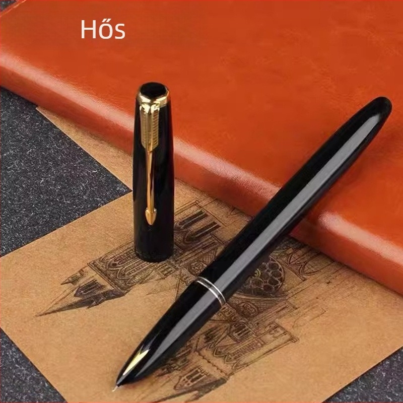 Hero 616 töltőtoll arany kupakkal, irídium hegye, diákok számára, ajándék dobozban