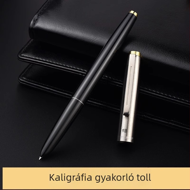 Hero 616 töltőtoll arany kupakkal, irídium hegye, diákok számára, ajándék dobozban