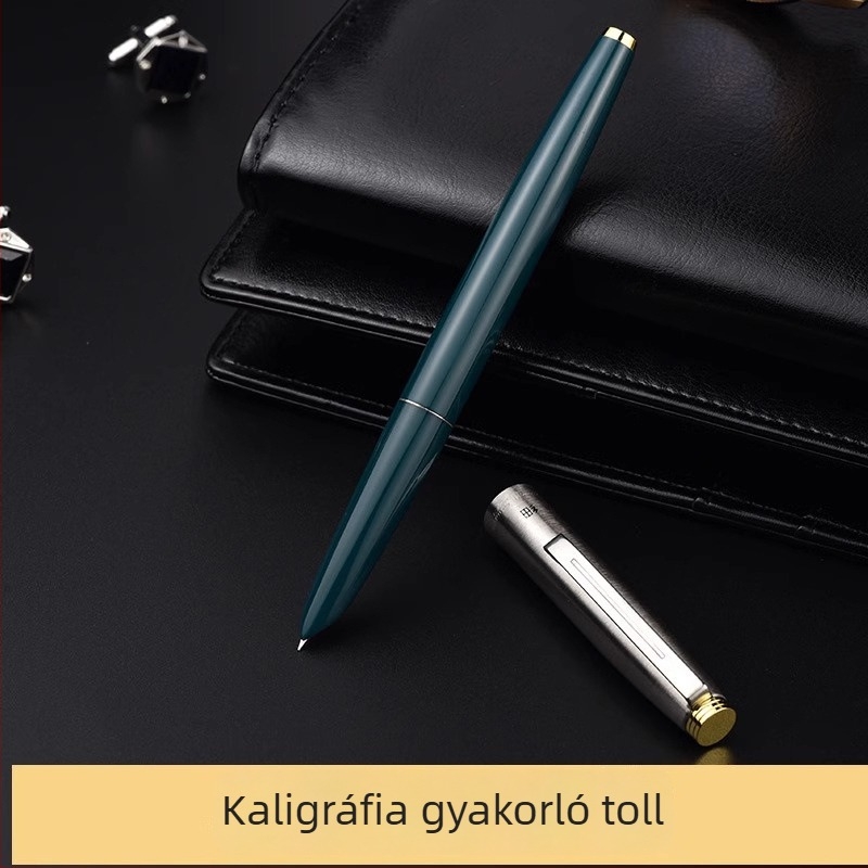 Hero 616 töltőtoll arany kupakkal, irídium hegye, diákok számára, ajándék dobozban