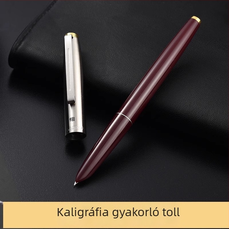 Hero 616 töltőtoll arany kupakkal, irídium hegye, diákok számára, ajándék dobozban