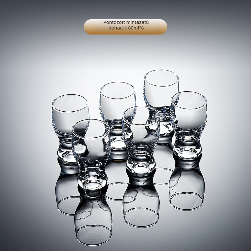 Szeszes italok pohár készlet – 6–10 darab, közönséges üveg, kapacitás 1–100 ml, készlet, logó nyomtatás elérhető