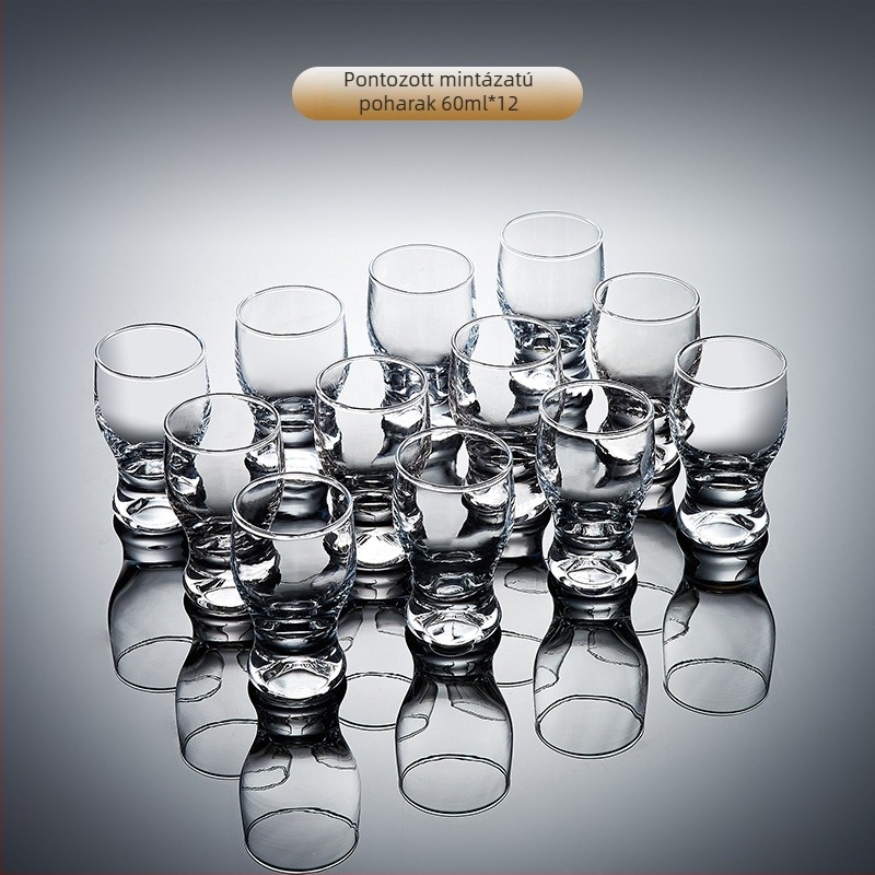Szeszes italok pohár készlet – 6–10 darab, közönséges üveg, kapacitás 1–100 ml, készlet, logó nyomtatás elérhető