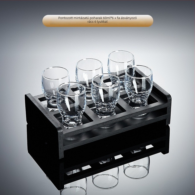 Szeszes italok pohár készlet – 6–10 darab, közönséges üveg, kapacitás 1–100 ml, készlet, logó nyomtatás elérhető